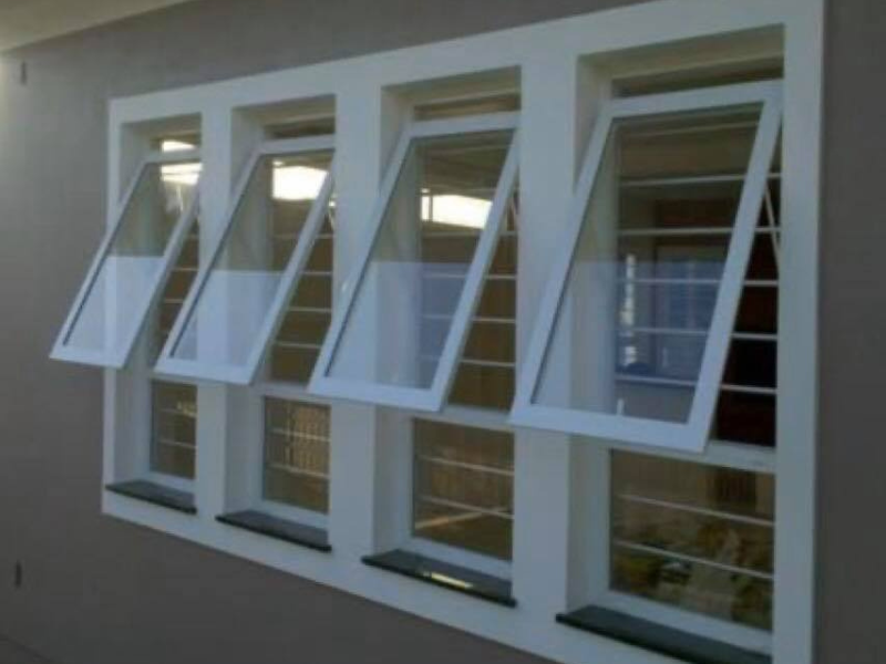 top-hung aluminium windows